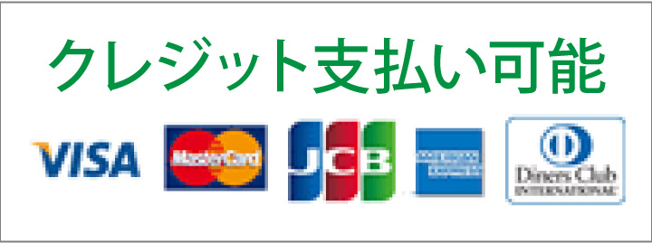 クレジット支払い可能
